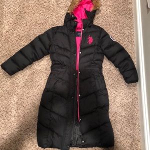 Polo black and pink winter jacket